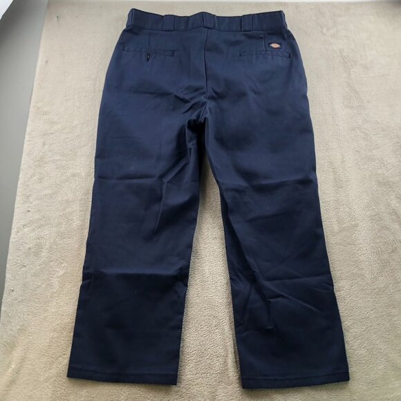 Dickies Mens 874 Original Fit Work Pants 38x30 Straight Relaxed Flat Front Navy - Picture 13 of 13